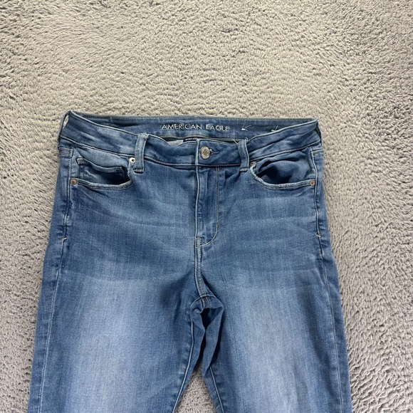 American Eagle Outfitters Next Level Jeans Women's 14 Blue Denim Skinny Stretch - Picture 2 of 12